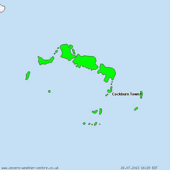 Turks- und Caicosinseln - Warnungen vor Gewitter