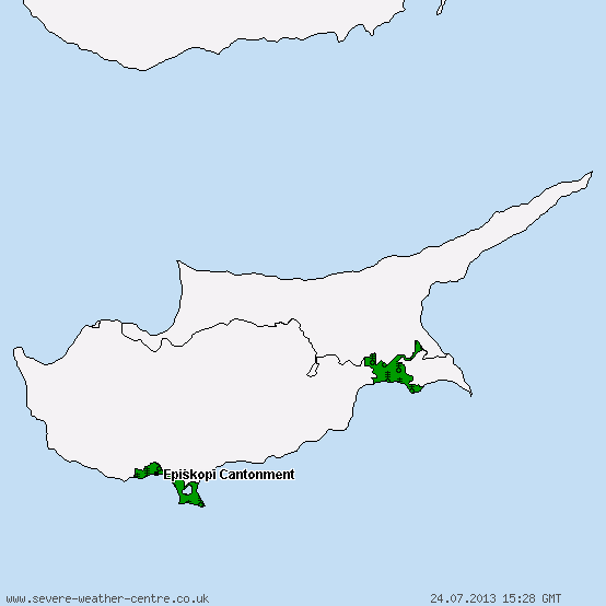 Akrotiri and Dhekelia - Notices on extreme temperatures