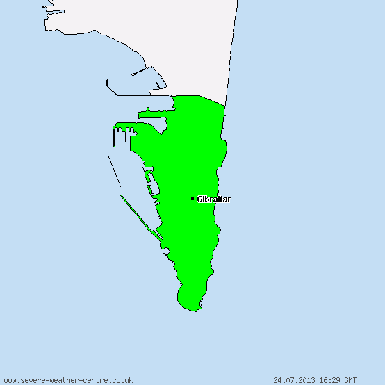 Gibraltar - Warnings for heavy snow