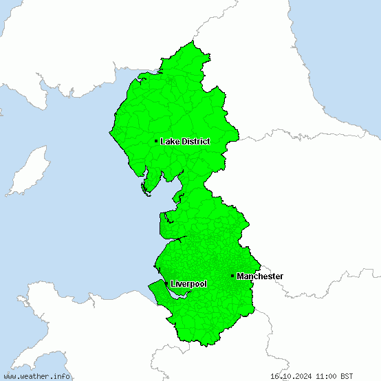 North West England - Warnings for heavy snow