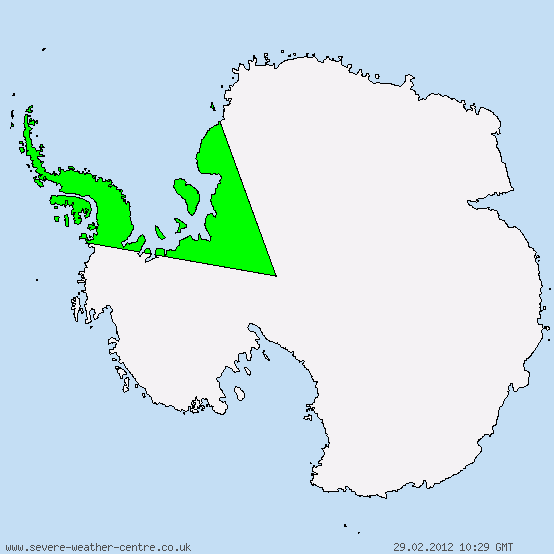 Antarctic - Warnings for heavy snow