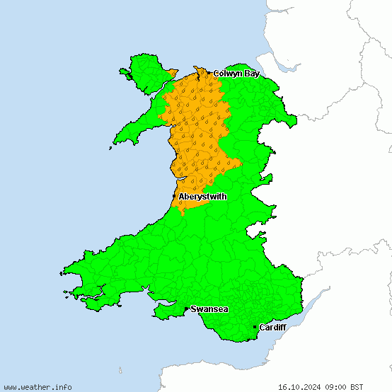 Wales - All warnings