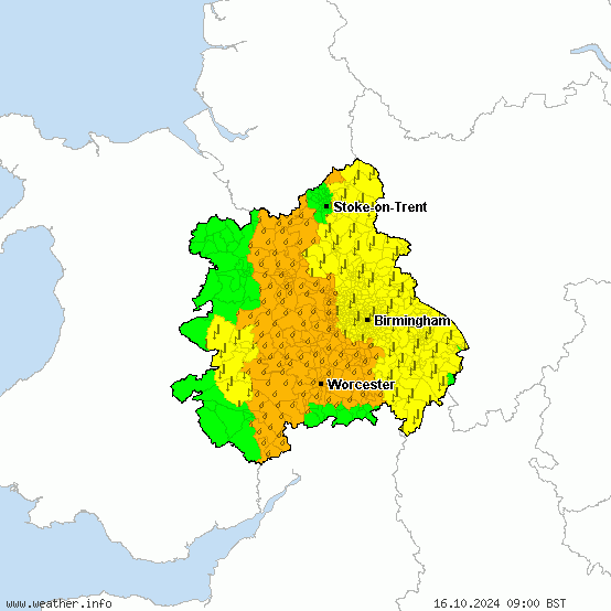 West Midlands - All warnings